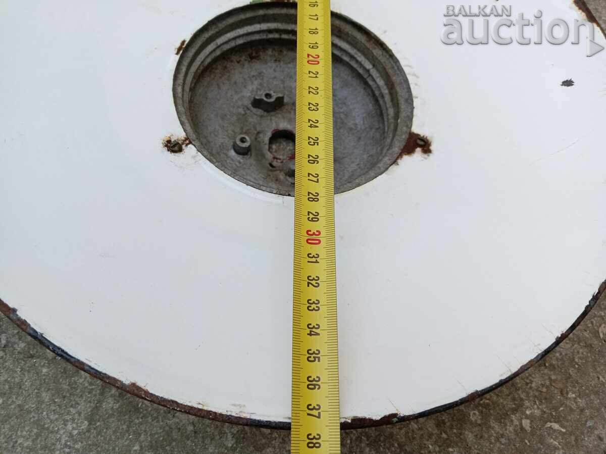 lampă industrială mare reflector emailat anii 60 - 6