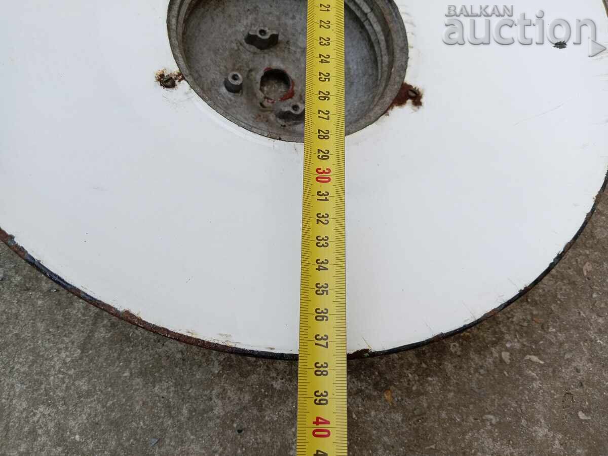 lampă industrială mare reflector emailat anii 60 - 7