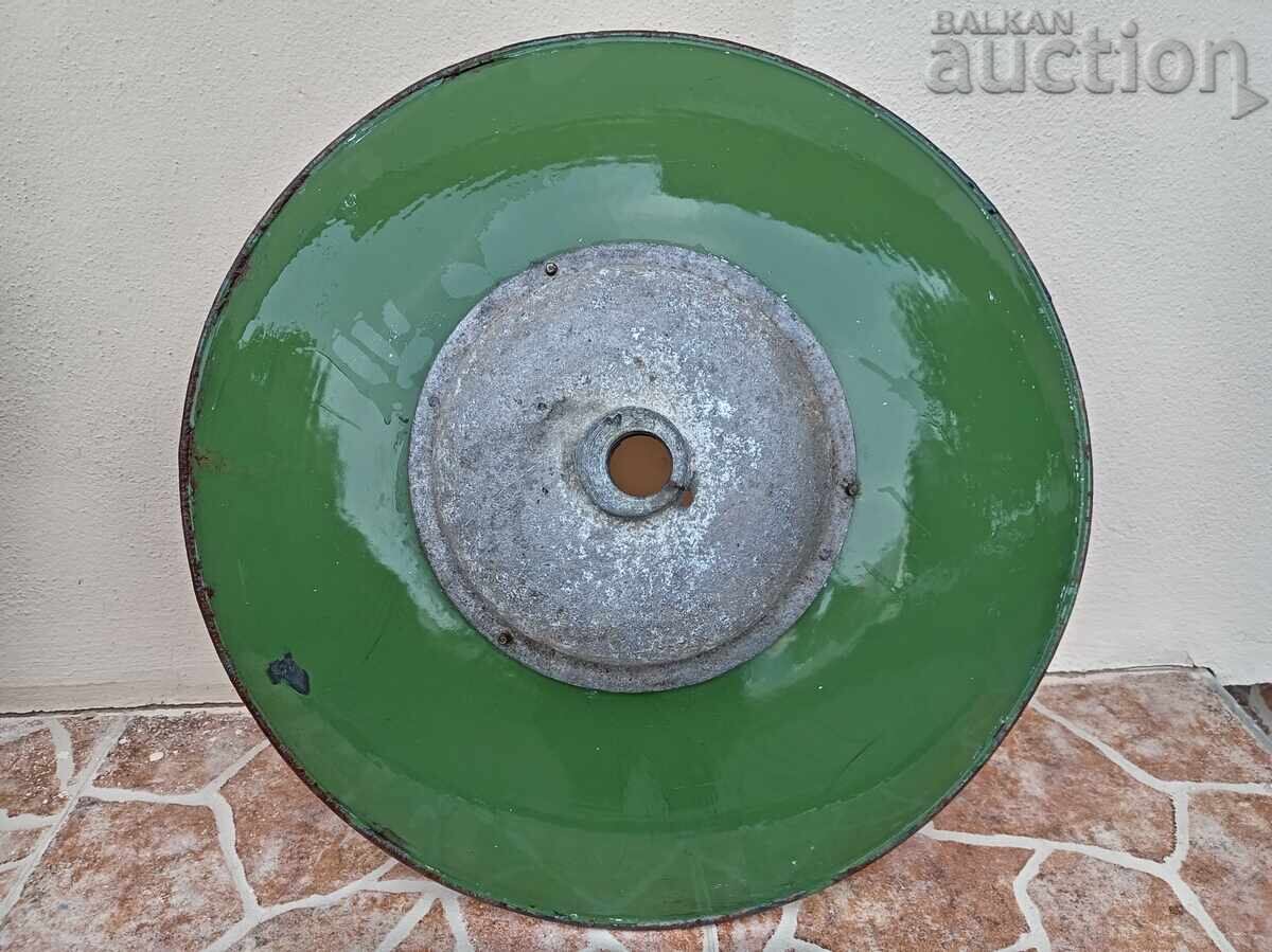 lampă industrială mare reflector emailat anii 60