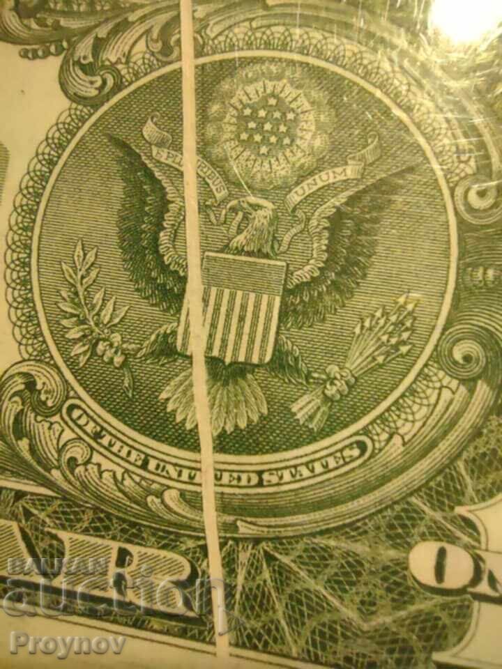 Παράδοση 1$ 1963 Σφάλμα Gutter Fold – Επιλογή Περίπου UNC 58