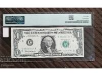 1$ 1963 Eroare de pliere Gutter – Choice About UNC 58