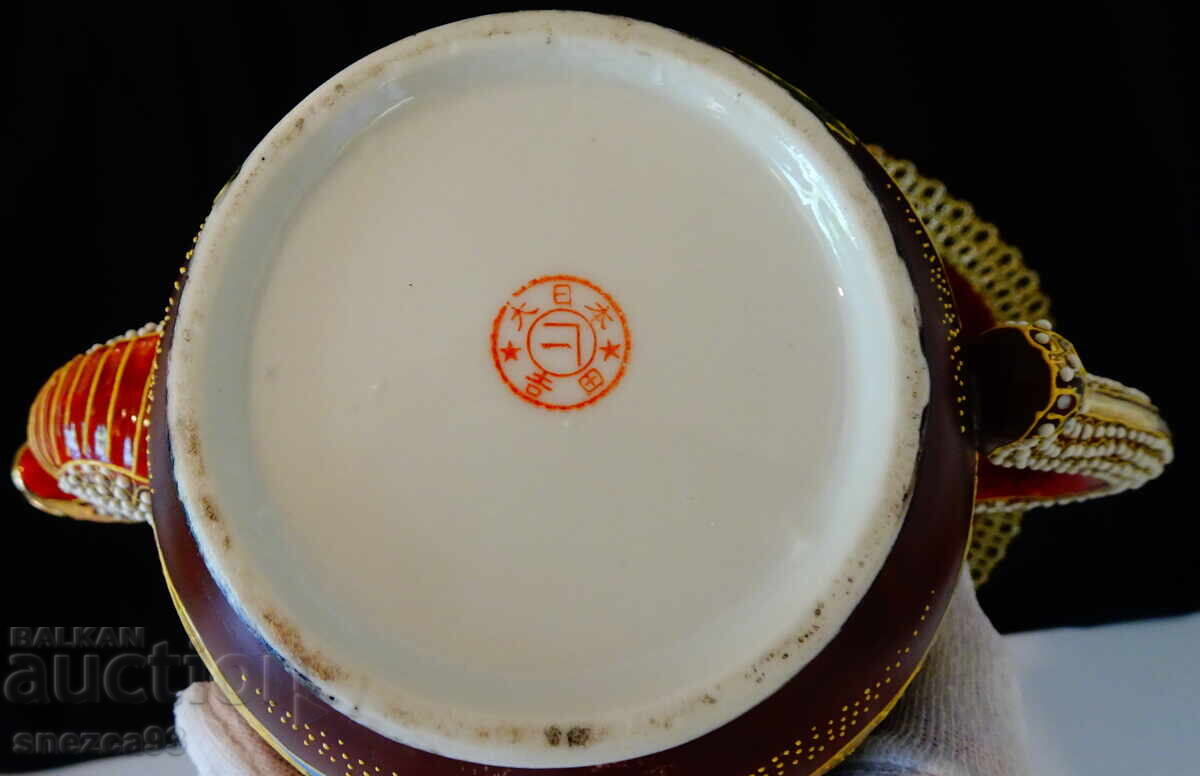 Japanese Satsuma porcelain, Dragon, gold, 1.5 liters - 7