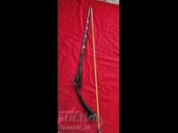 Flintlock rifle with a pipe (or pipe-like) stock