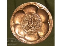 Plachetă medalion relief panou de perete figură stilizată Hercule