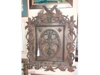 Vechi dulap rar antic din lemn pentru chei Pădurea Neagră