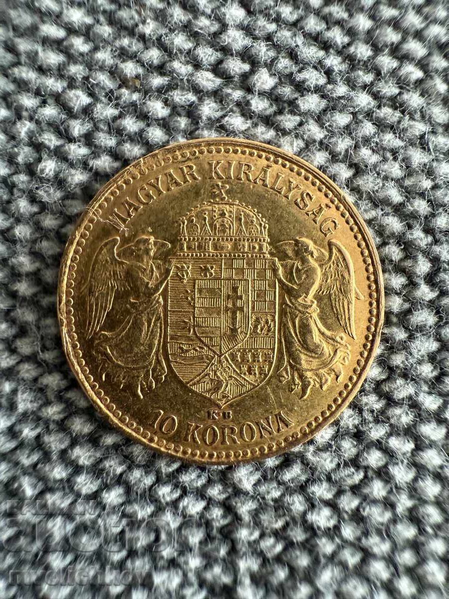 10 Korona 1909 Hungary (10 корона Унгария) - (злато)