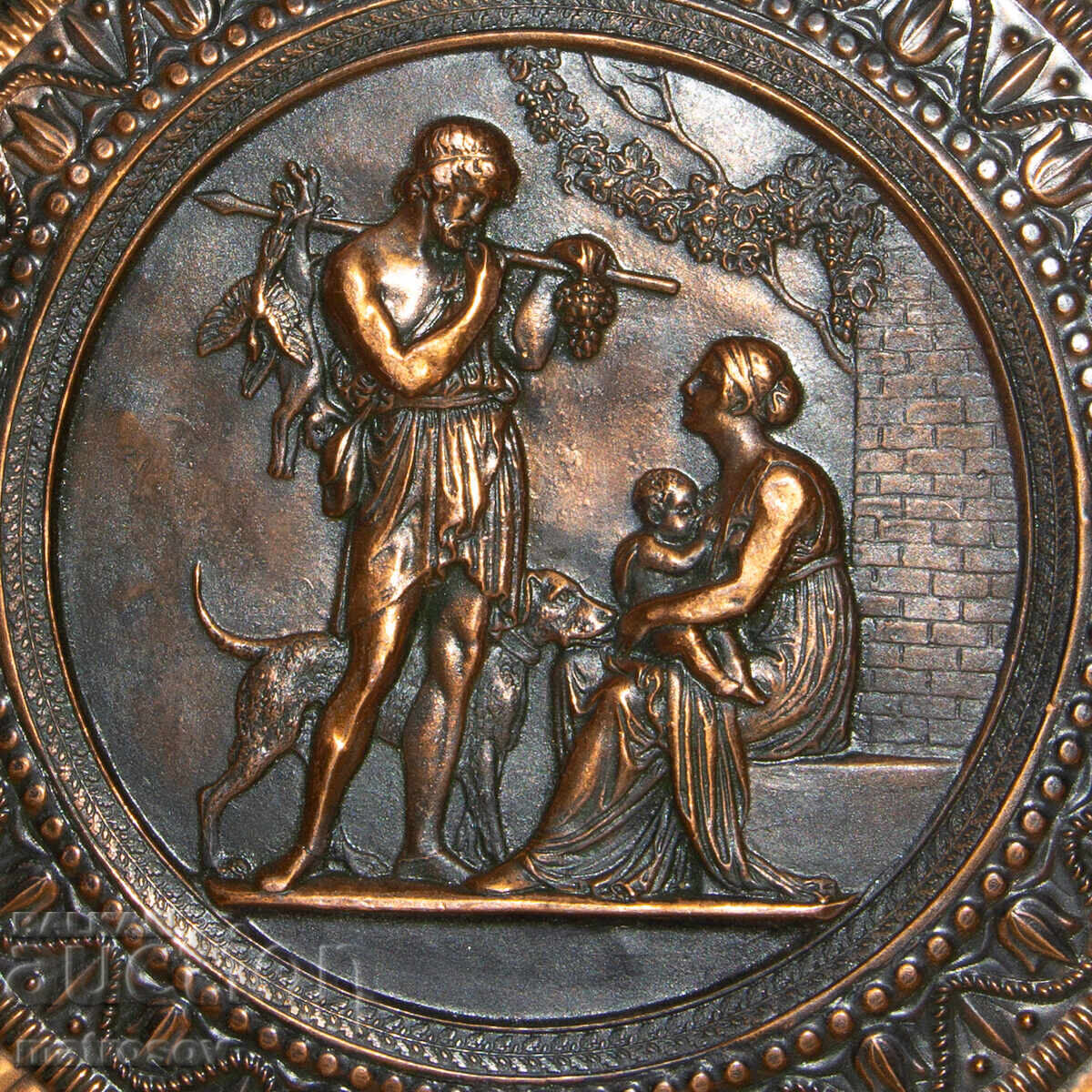 Livrarea Plachetă decorativă din alamă, mitologia greacă antică