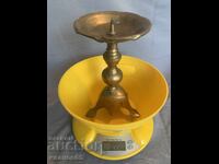 old bronze candlestick