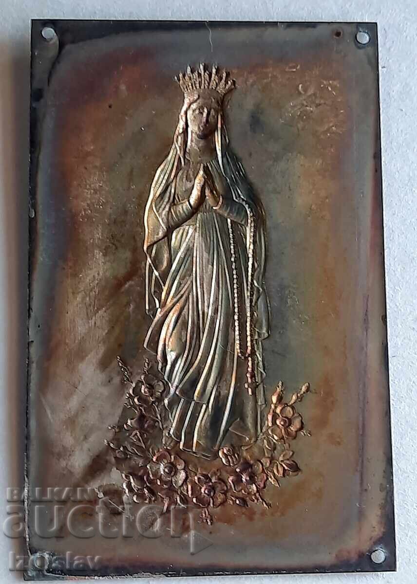 Aplicație bronzată argintată cu temă religioasă cu preț 45.00 BGN | € 23.01 Aplicație bronzată argintată cu temă religioasă cu preț 45.00 BGN | € 23.01