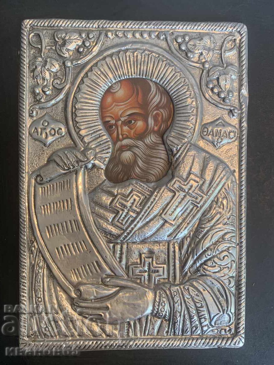 Icon of Saint Athanasius with price 50.00 BGN | € 25.56
