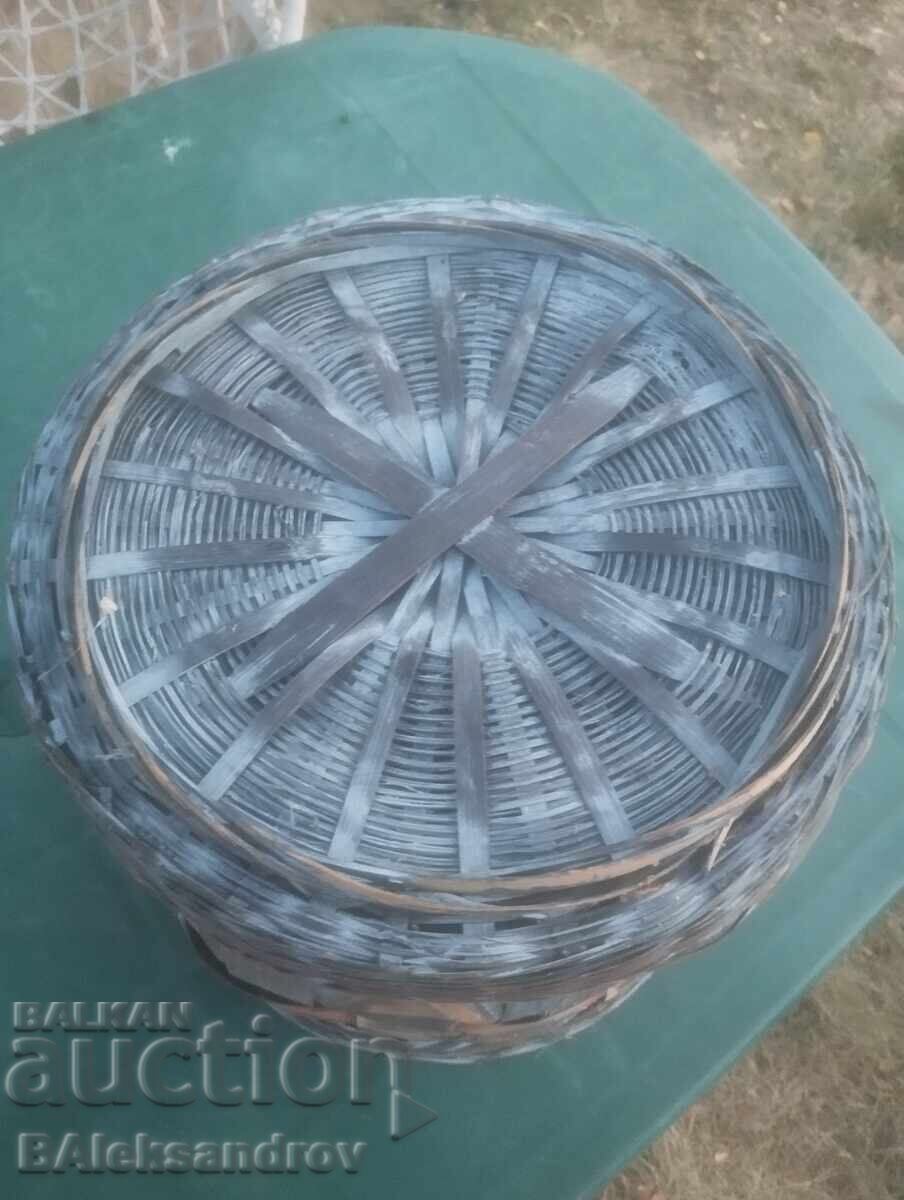 Delivery of A large wicker basket