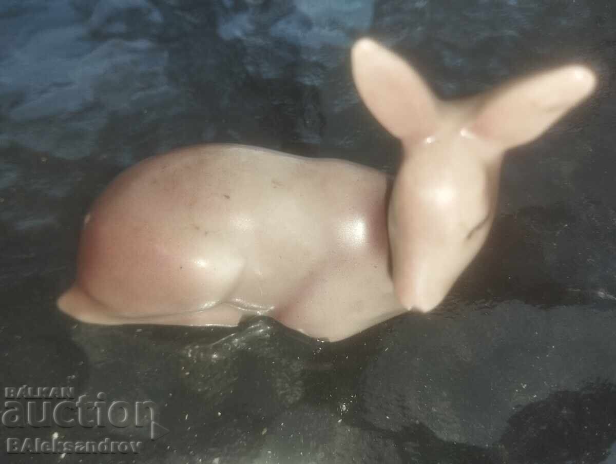 Porcelain fawn with a marking rod with price 17.00 BGN | € 8.69