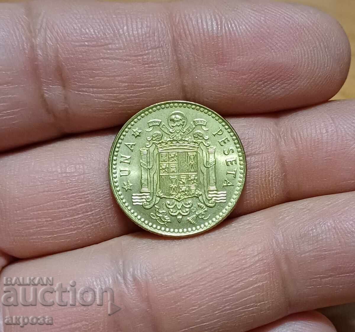 1 pesetă Spania 1975 necirculate 1 pesetă Spania 1975 necirculate