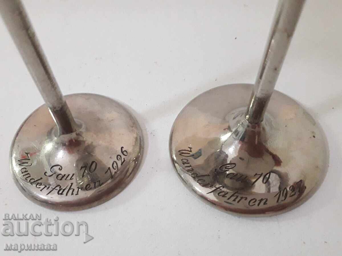 Delivery of OLD CUPS. SILVER-PLATED BRONZE