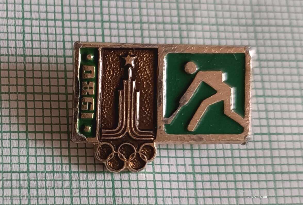 Badge - Olympics Moscow 80 Field hockey