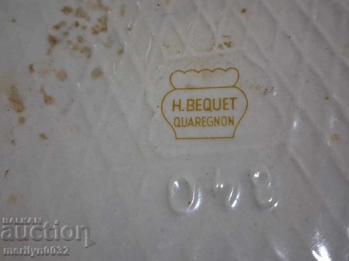 Βελγική κανάτα πορσελάνης 19ου αιώνα μαγιόλικα - 7