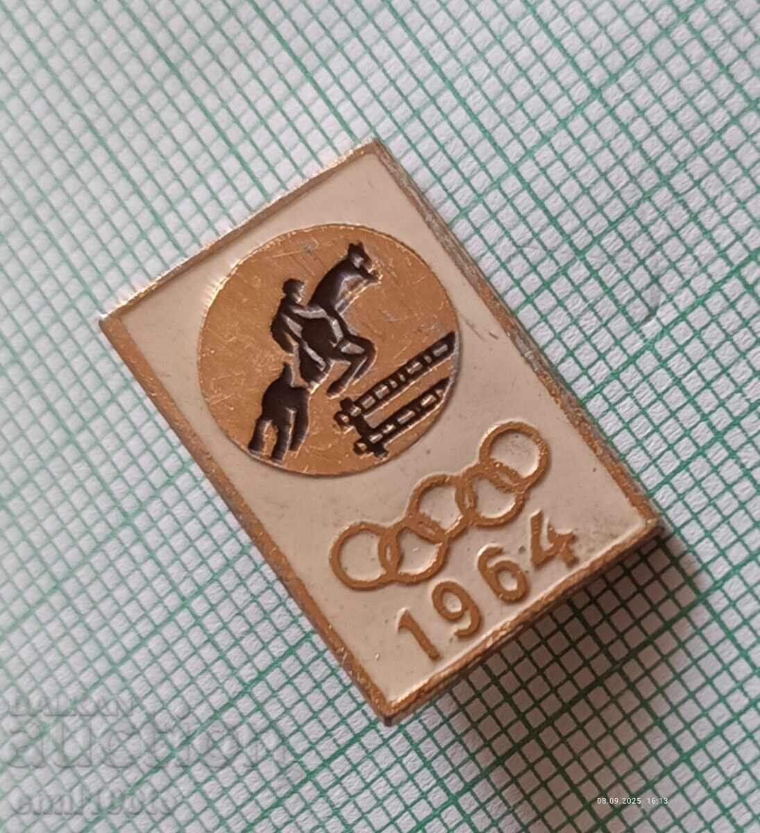 Delivery of Badge - 1964 Tokyo Olympics Equestrian Sport USSR