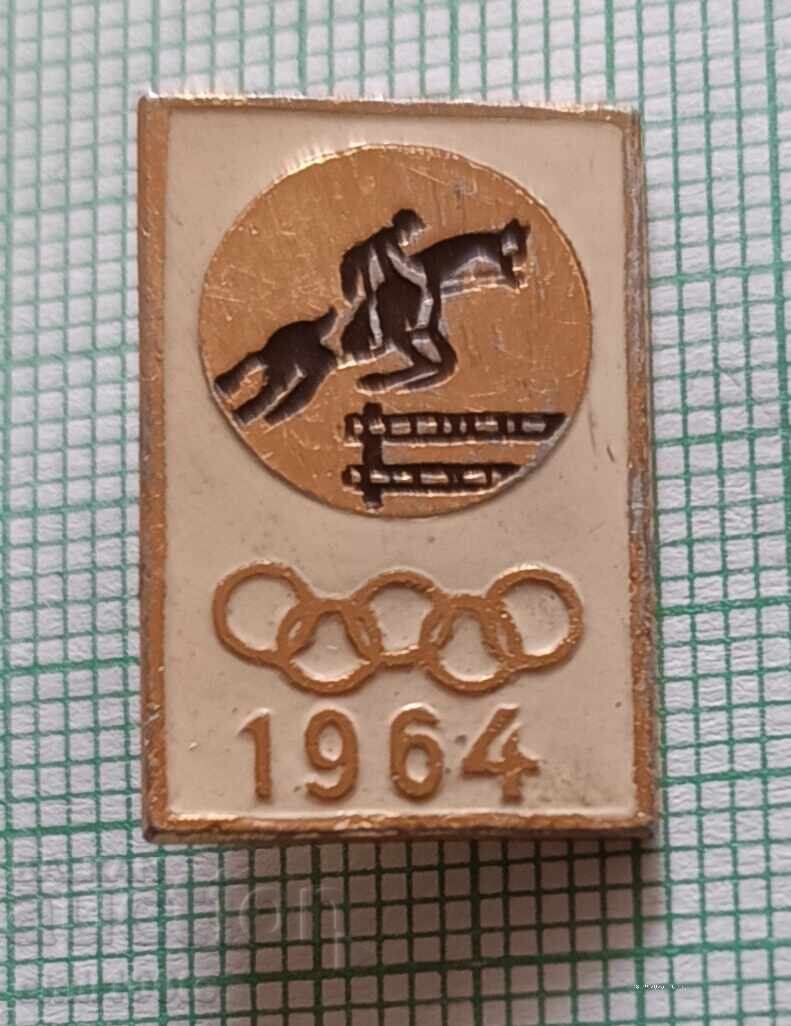 Badge - 1964 Tokyo Olympics Equestrian Sport USSR