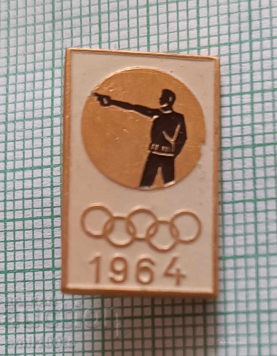 Badge - Tokyo 1964 Olympics Shooting Sport USSR