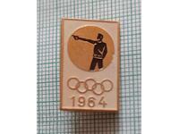 Insigna - Olimpiada Tokyo 1964 Tir Sportiv URSS