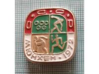 Значка- Олимпиада Мюнхен 1972 Лека атлетика СССР