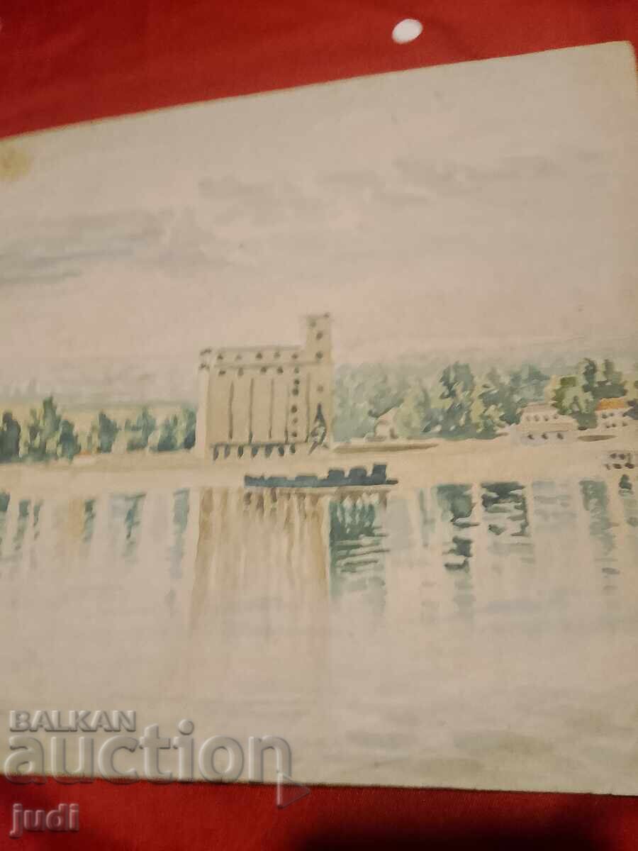 Ангел Ботев акварел картина - 6