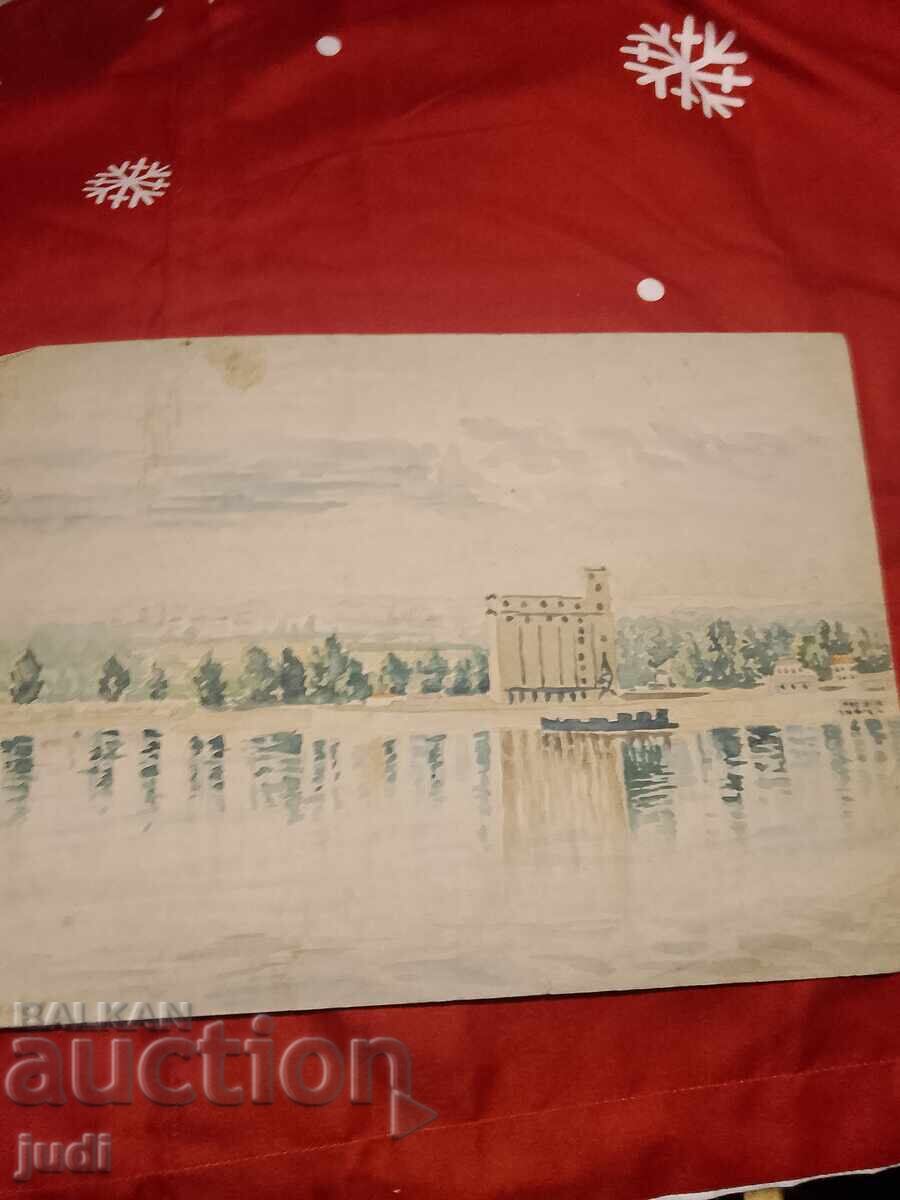 Ангел Ботев акварел картина