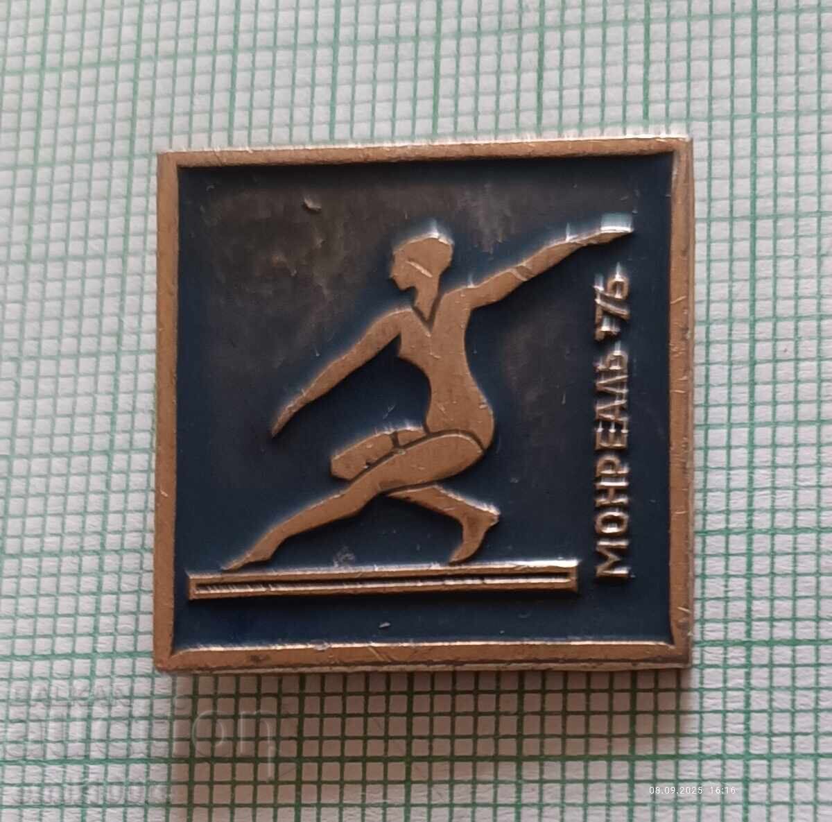 Badge - Montreal 1976 Olympics Gymnastics USSR with price 3.00 BGN | € 1.53