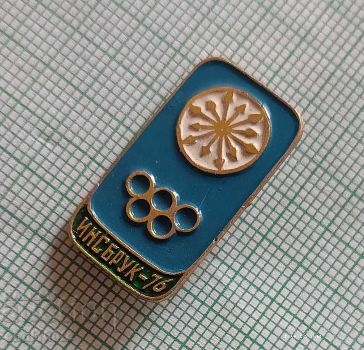 Badge - Winter Olympics Innsbruck 1976 USSR with price 3.00 BGN | € 1.53