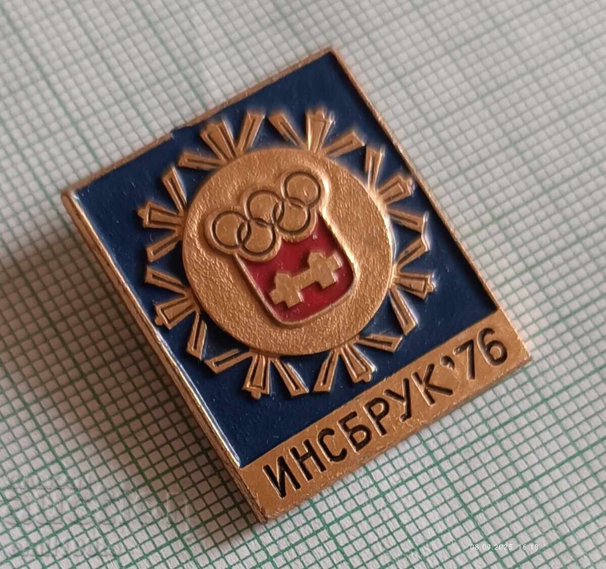 Auction  Badge - Winter Olympics Innsbruck 1976 USSR