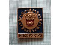 Insigna - Jocurile Olimpice de iarnă Innsbruck 1976 URSS