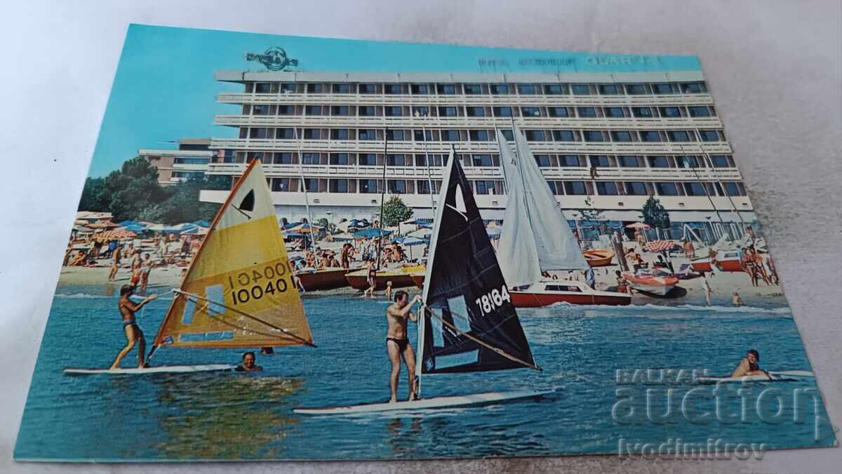 Postcard Sunny Beach Hotel Glarus 1981