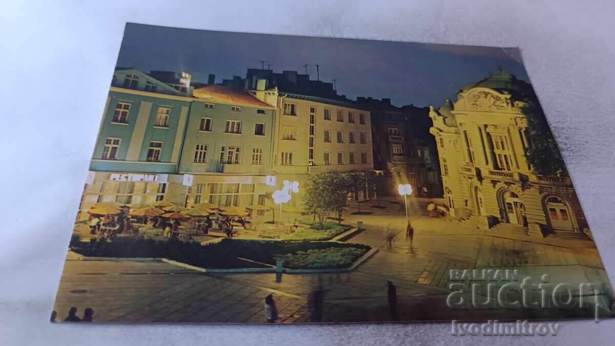 Cartolină poștală Varna Centrul 1980 Cartolină poștală Varna Centrul 1980
