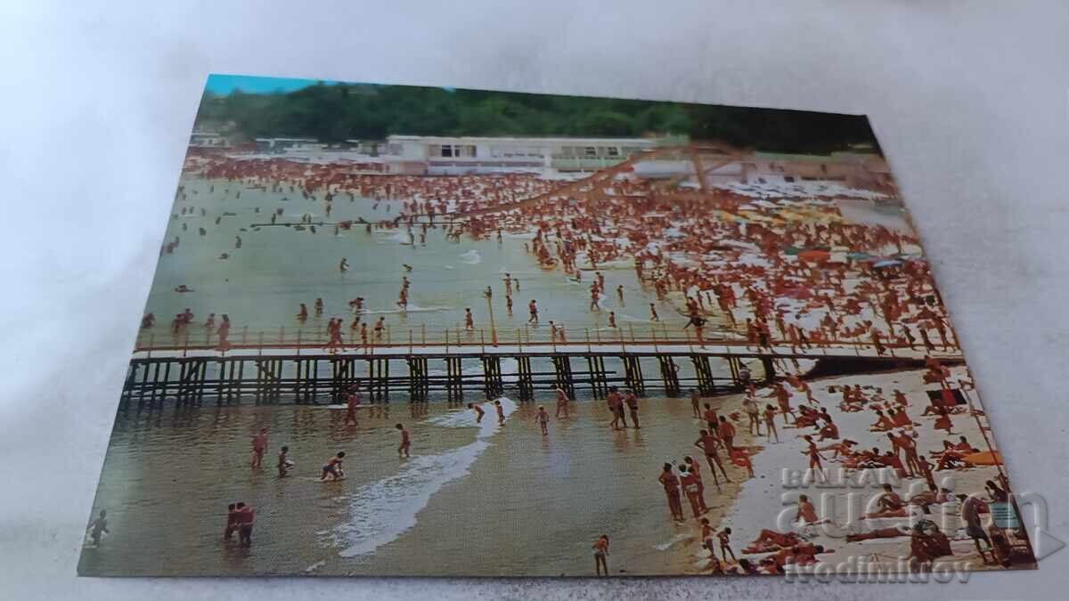 Carte poștală Varna Plaja 1984 Carte poștală Varna Plaja 1984