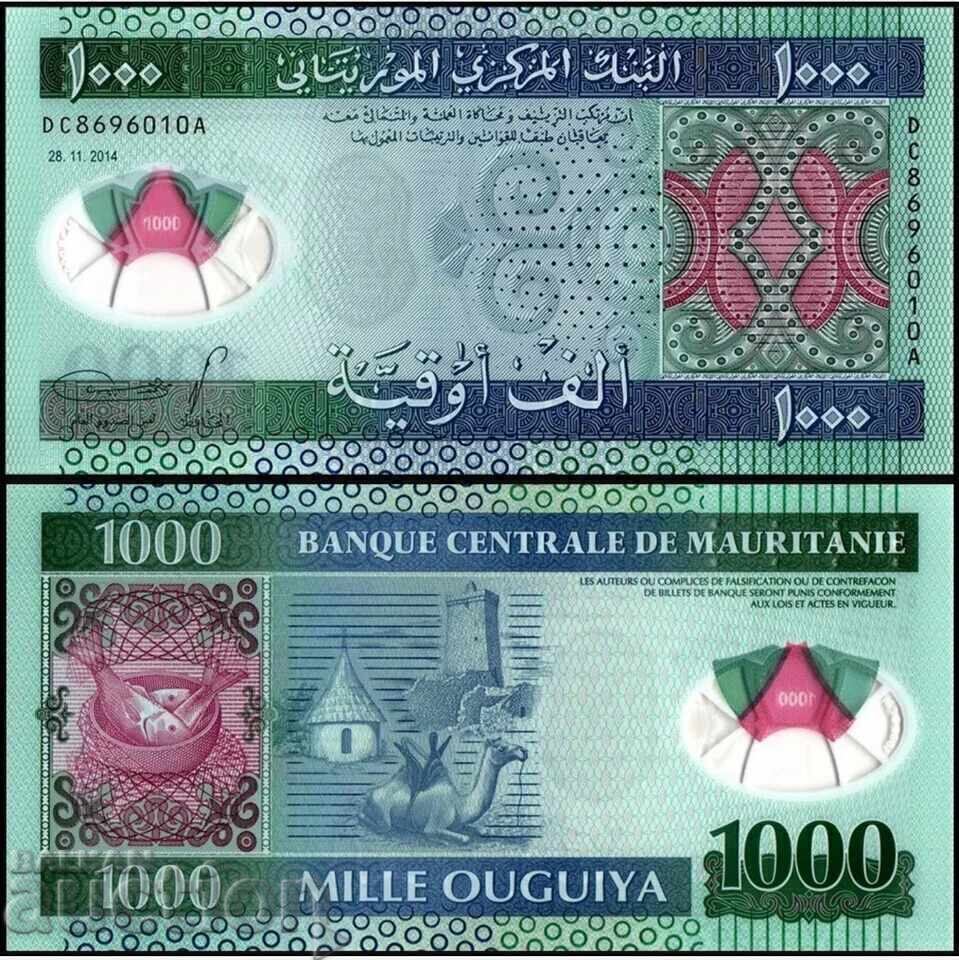MAURITANIA, 1000 Ouguiya, 2014, UNC