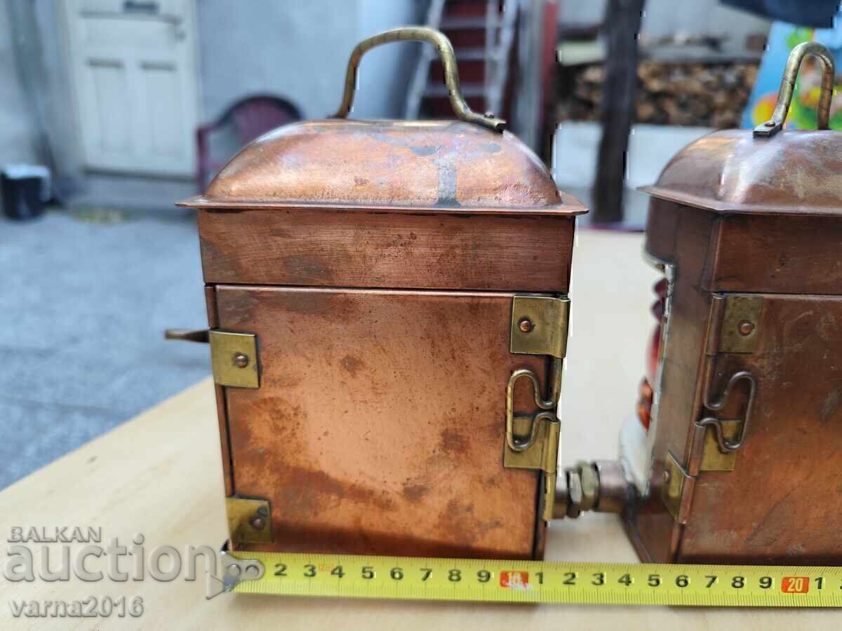 Pair of Brass Navigation Lights - 9 Pair of Brass Navigation Lights - 9