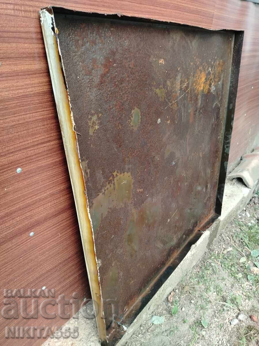 Rare Large Old Enamel Number, Sign - Three/3 - 7