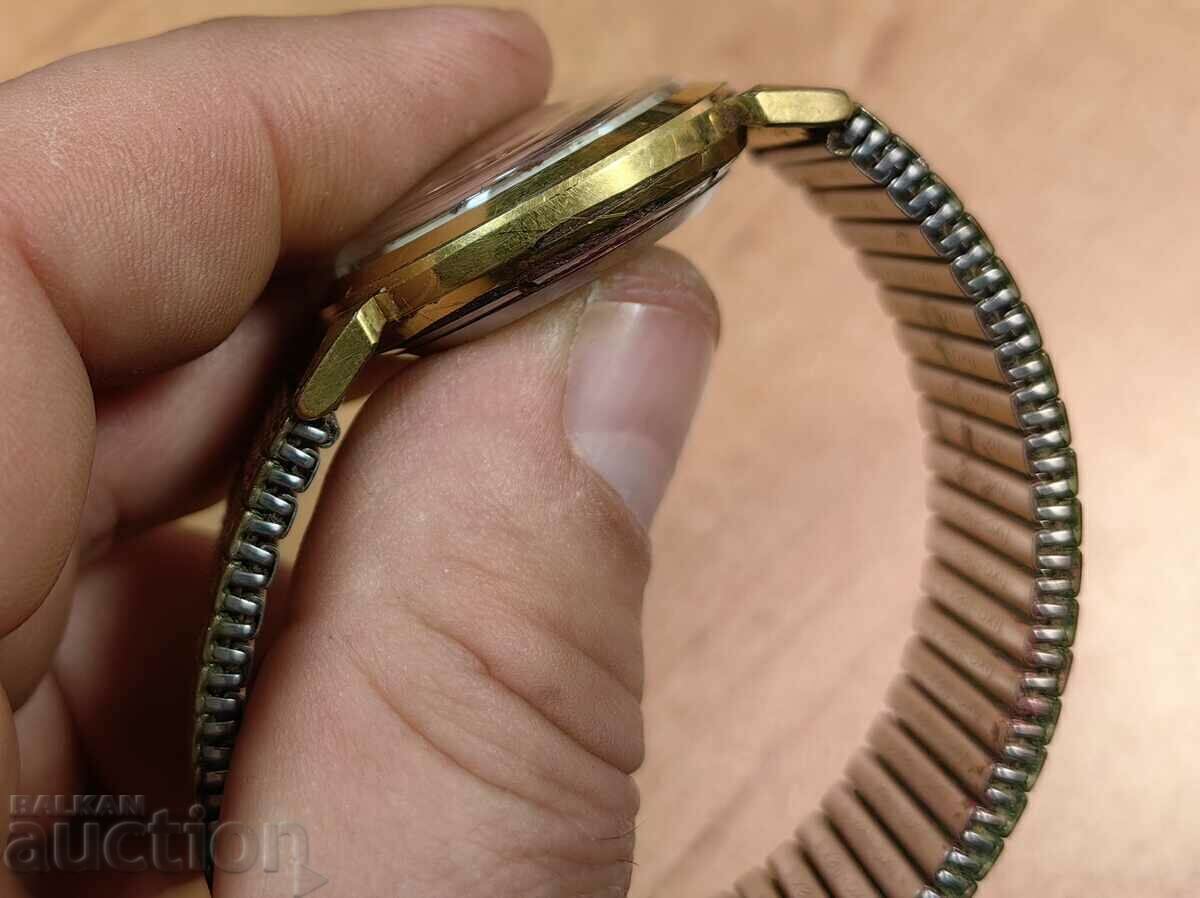 ΣΠΑΝΙΟ ΑΝΔΡΙΚΟ ΡΟΛΟΙ JUNGHANS TRILASTIC CRAB GOLD - 5