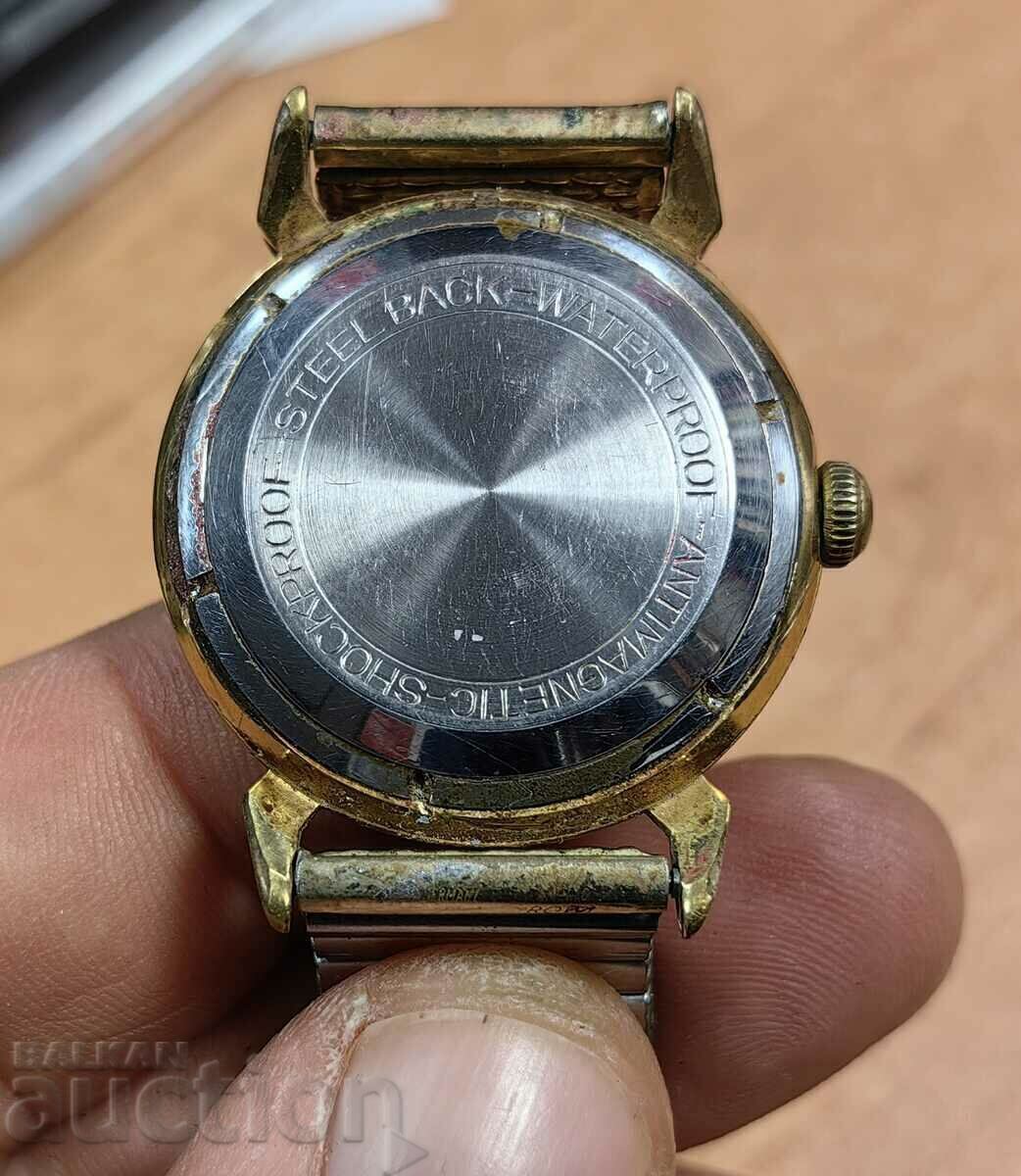 RARE JUNGHANS TRILASTIC CRAB GOLD MEN'S WATCH - 6