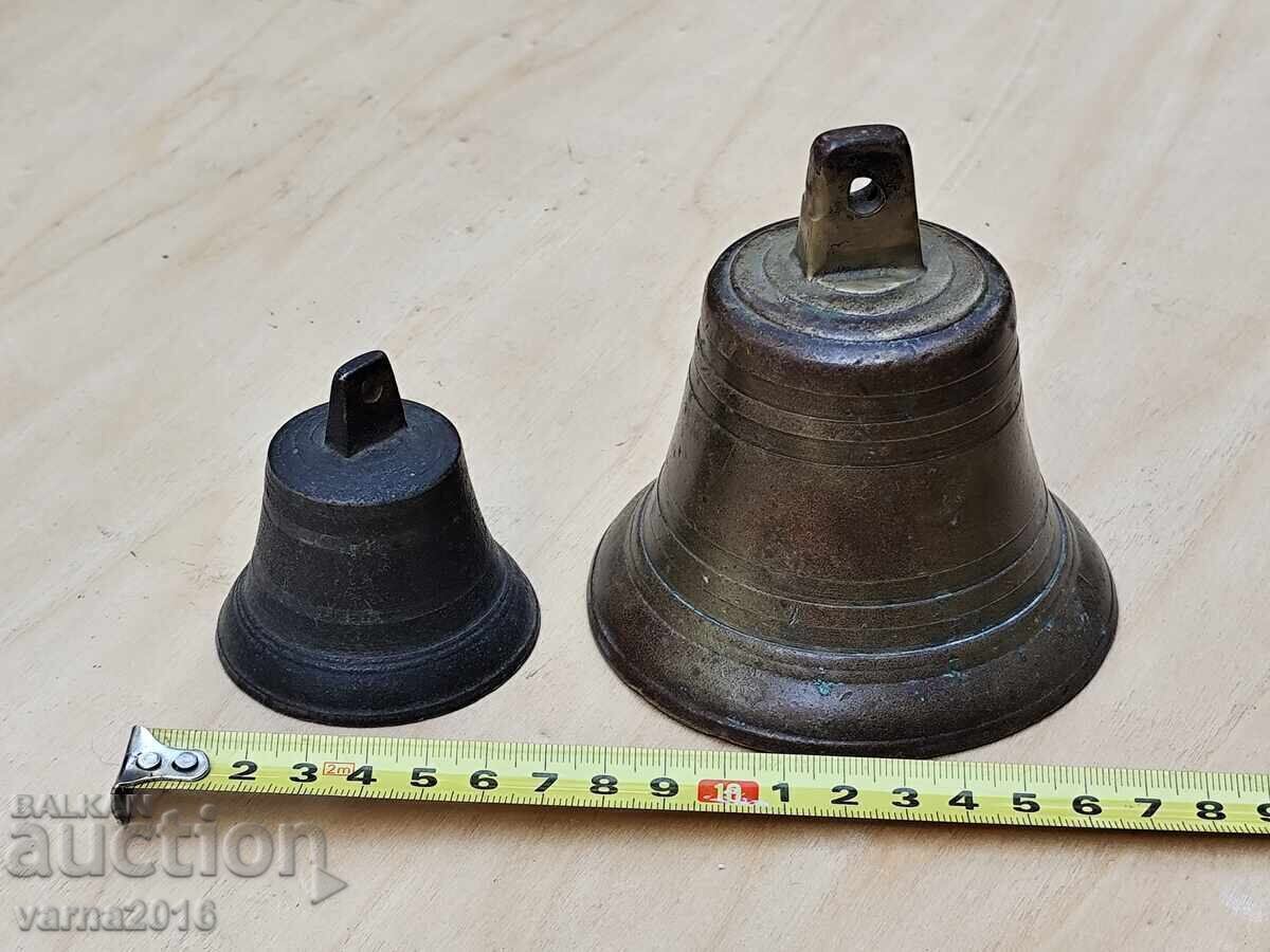 Lot of Two Bronze Bells - 5 Lot of Two Bronze Bells - 5