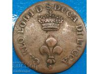 Lucca 1 soldo 1841 Carlo Lodovico - Duce di Lucca Italy