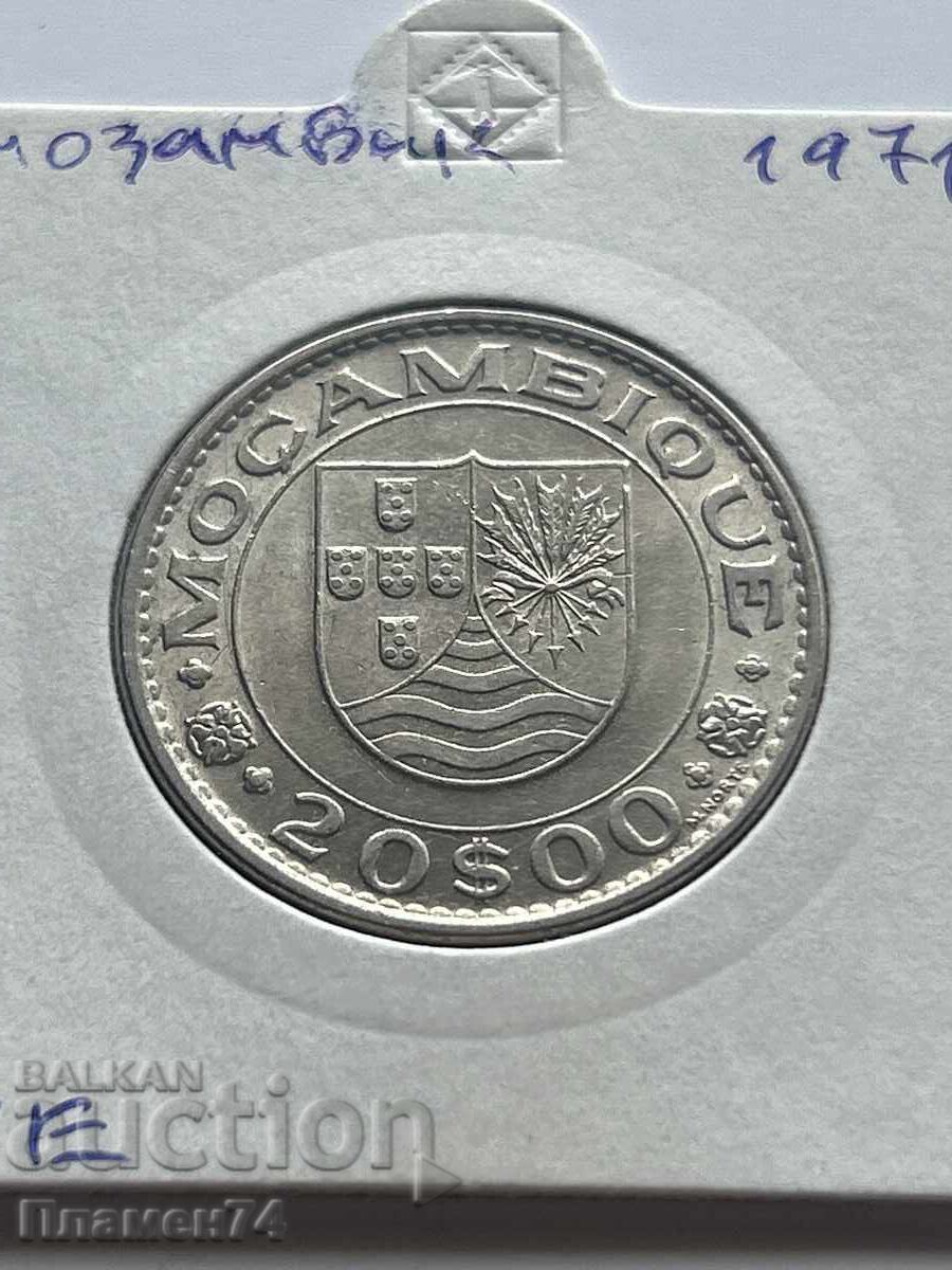 20 ескудо 1971 Мозамбик