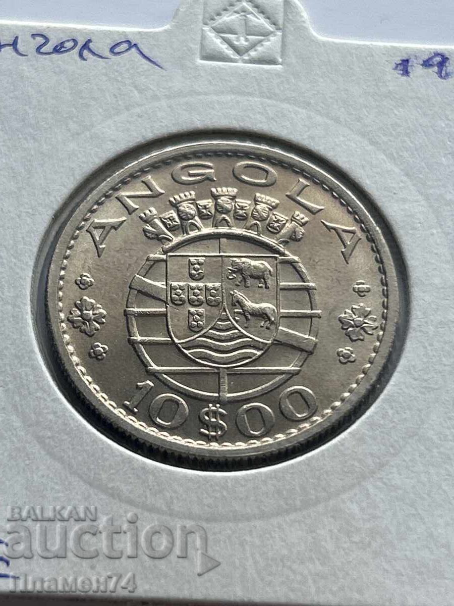 10 ескудо 1969 Ангола