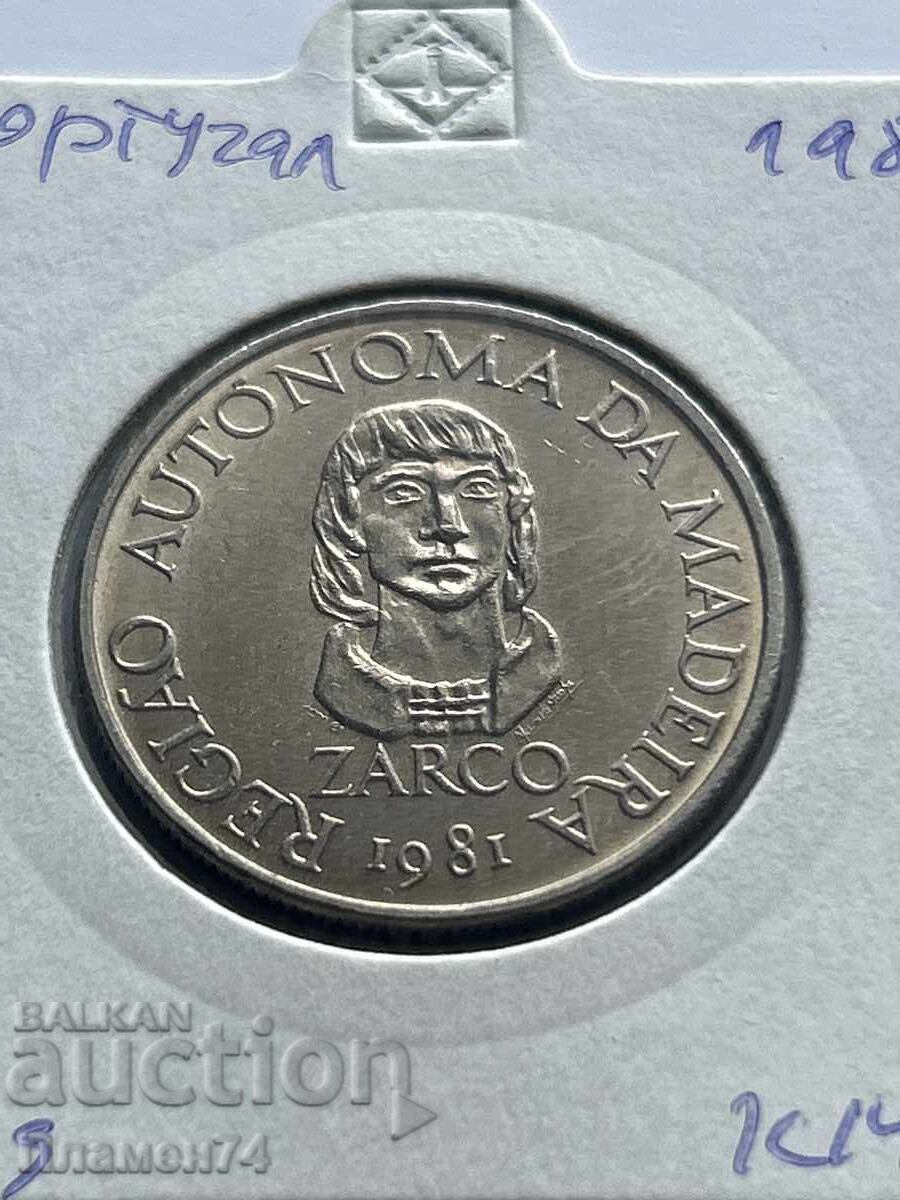 25 ескудо 1981 Автономен регион Мадейра
