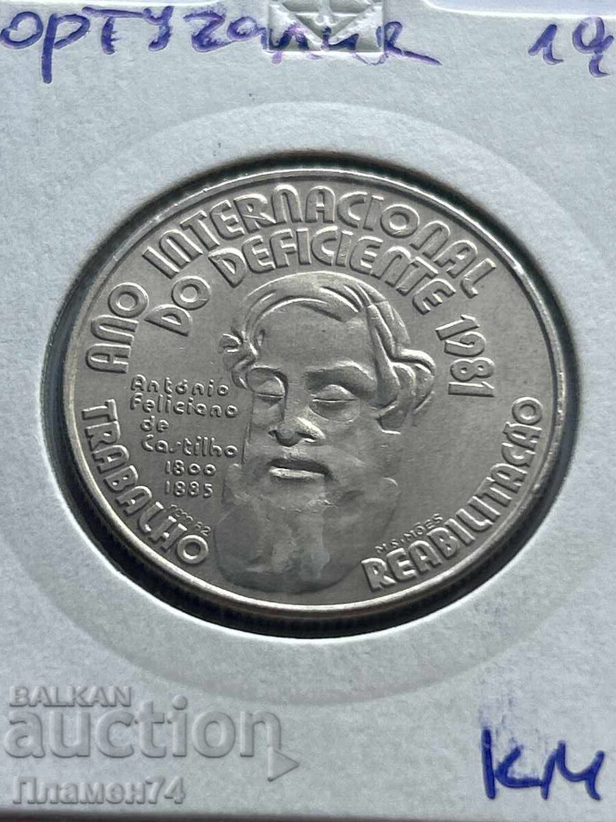 25 escudos 1982 Anul Internațional al Persoanelor cu Handicap