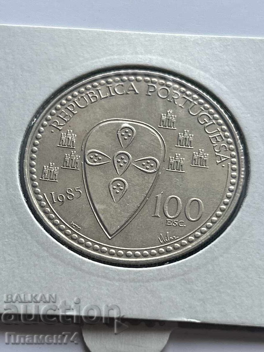 100 Escudos 1985 Portugal King Afonso Henriques with price 7.00 BGN | € 3.58