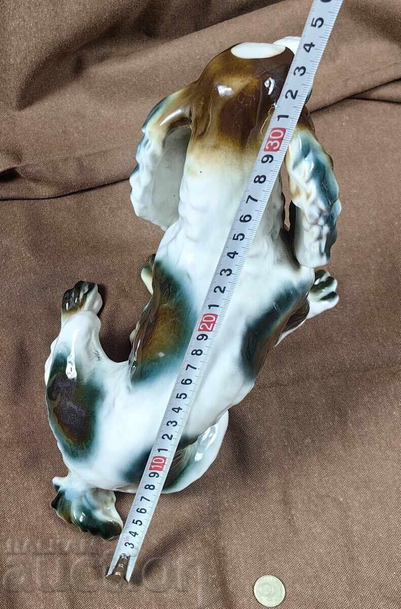 Delivery of HUGE PORCELAIN DOG FIGURE STATUETTE MARKED HEALTHY