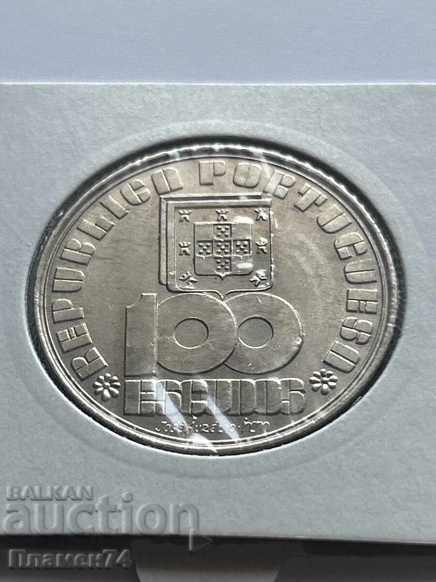 100 escudos 1985 Portugalia Fernando Pessoa cu preț 8.00 BGN | € 4.09
