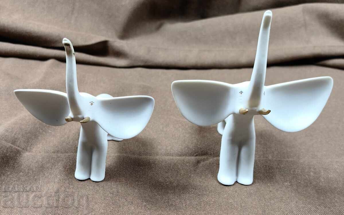 ЛОТ ПОРЦЕЛАНОВИ ФИГУРКИ СЛОН СЛОНЧЕ ФИГУРА СТАТУЕТКА ЗДРАВИ с цена 35.00 лв. | € 17.90