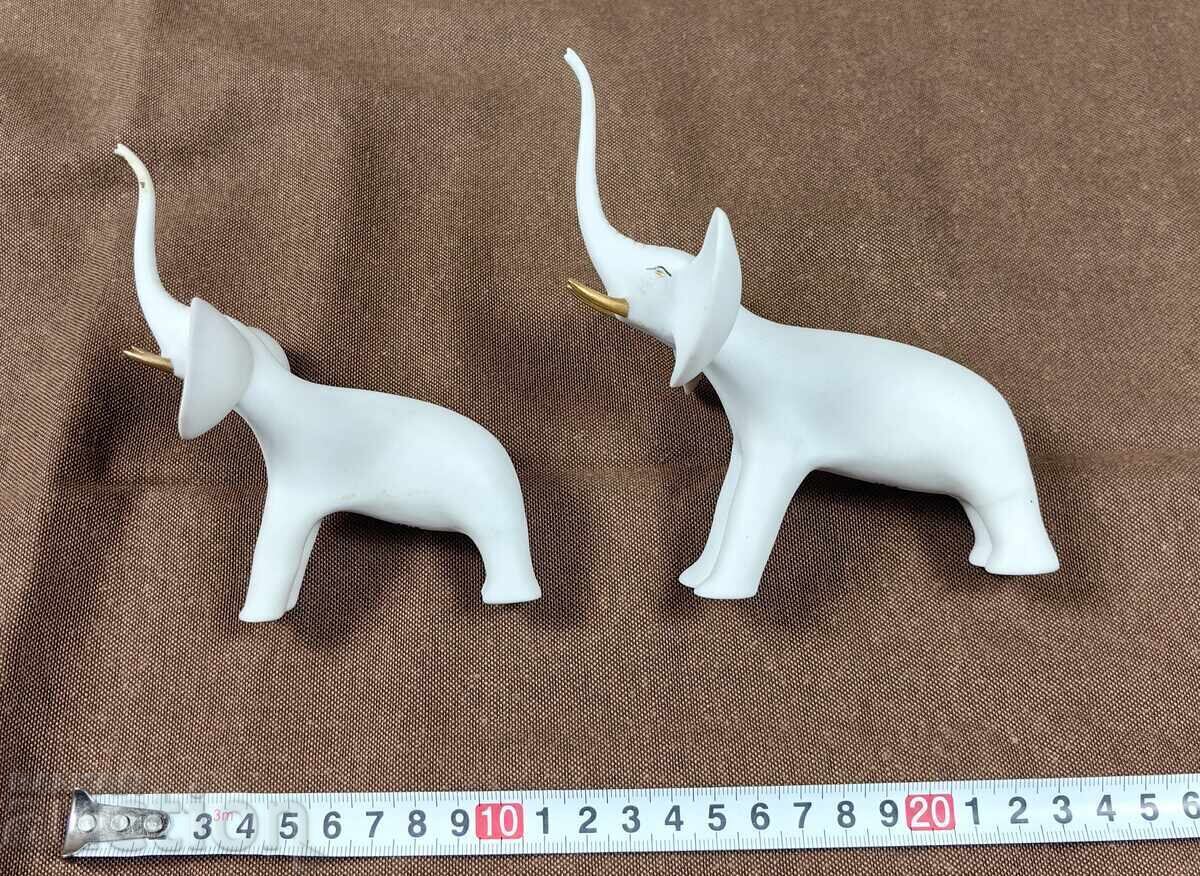 ЛОТ ПОРЦЕЛАНОВИ ФИГУРКИ СЛОН СЛОНЧЕ ФИГУРА СТАТУЕТКА ЗДРАВИ - 6